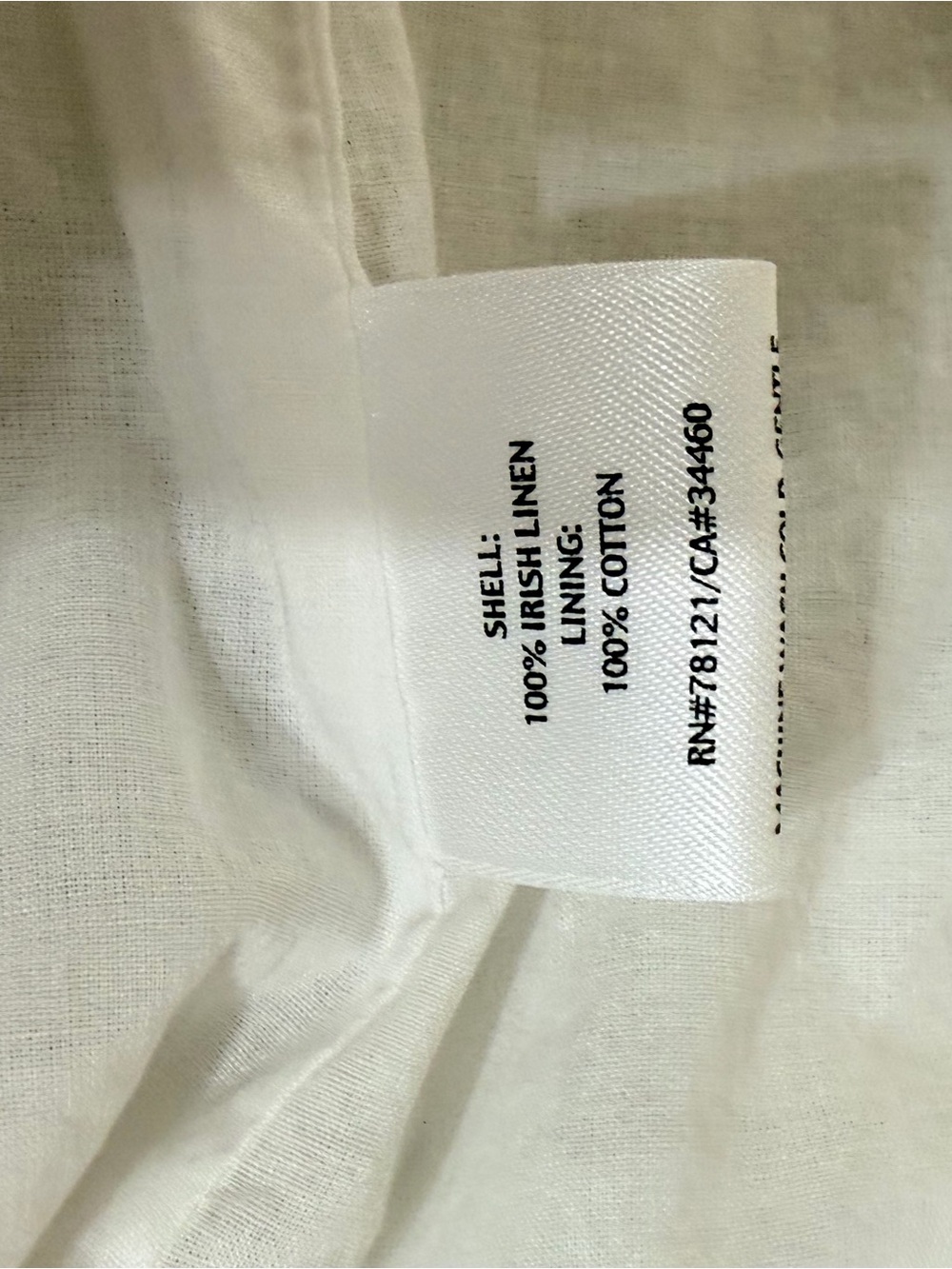 Eileen Fisher Irish Handkerchief Linen Ruffle Skirt M White NWT Quiet Luxury - Picture 7 of 8